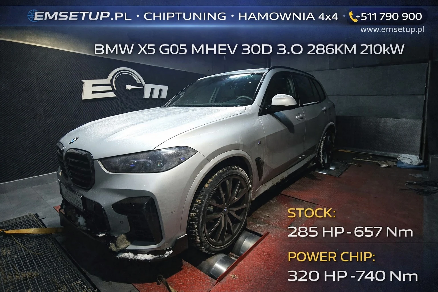 BMW X5 G05 MHEV 30d 3.0 286KM 210kW z 2023 — realizacja EMsetup
