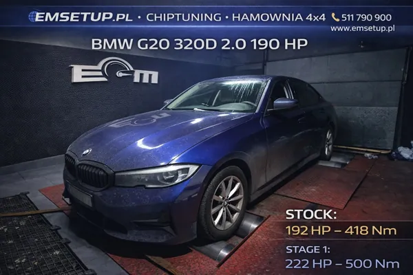 BMW 3 G20 320d 2.0 190KM 140kW z 2019 — realizacja EMsetup