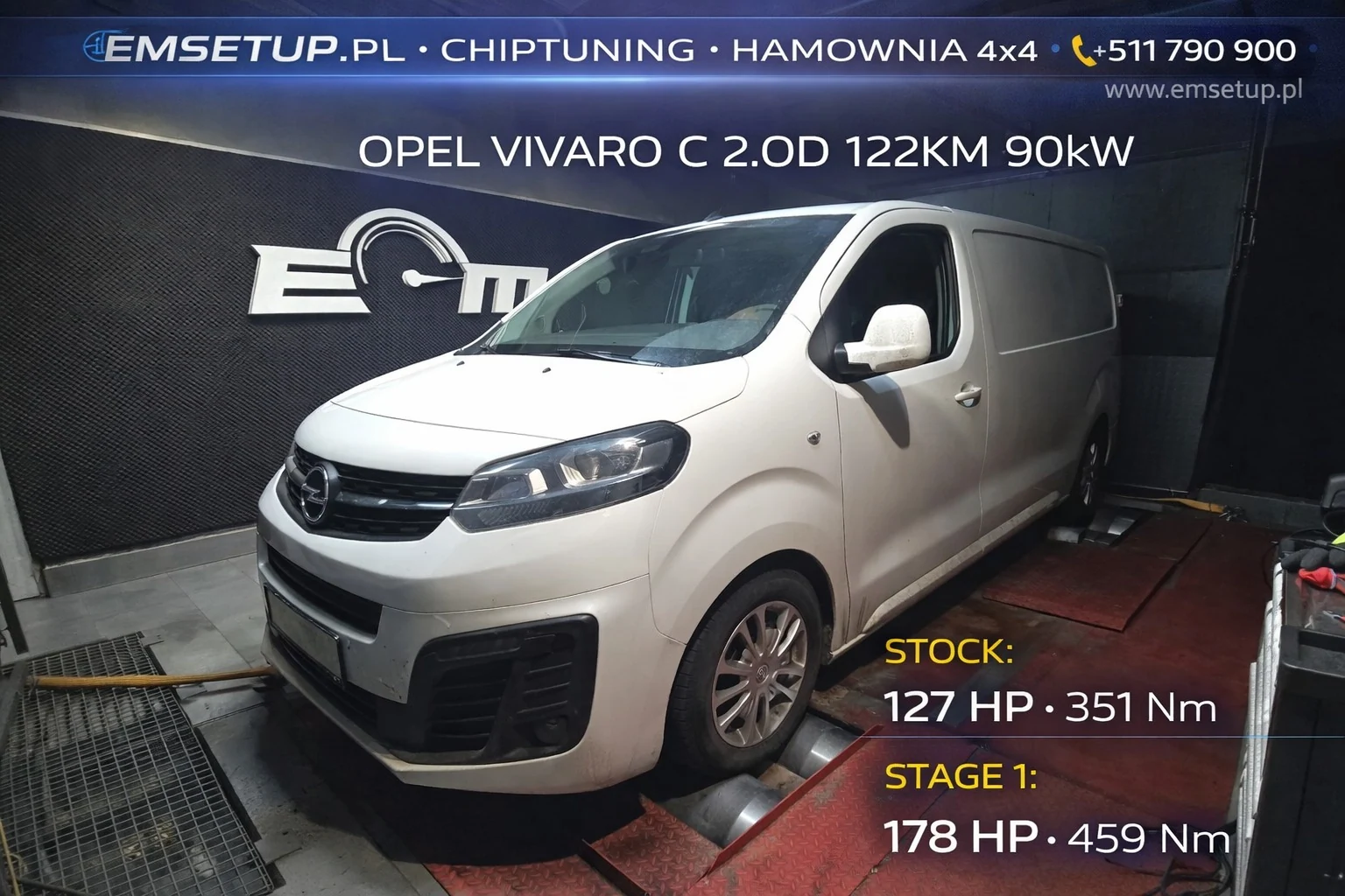Opel Vivaro C 2.0D 122KM 90kW z 2021 — realizacja EMsetup