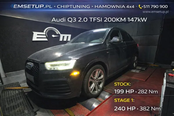 Audi Q3 I 2.0 TFSI 200KM 147kW z 2014 — realizacja EMsetup