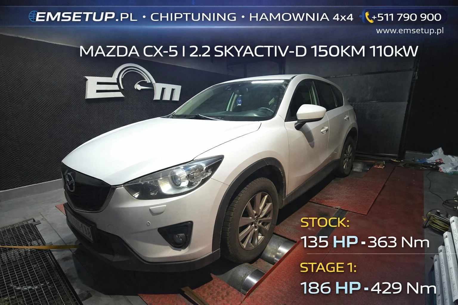 Mazda CX-5 I 2.2 SKYACTIV-D 150KM 110kW z 2012 — realizacja EMsetup
