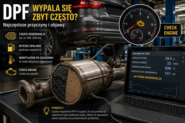 DPF wypala się zbyt często – 8 przyczyn częstej regeneracji filtra