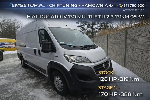 Fiat Ducato IV 130 Multijet II 2.3 131KM 96kW z 2018 — realizacja EMsetup