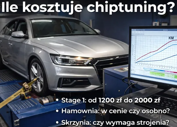 Ile kosztuje chiptuning? Stage 1, hamownia, skrzynia – realne ceny i od czego zależą