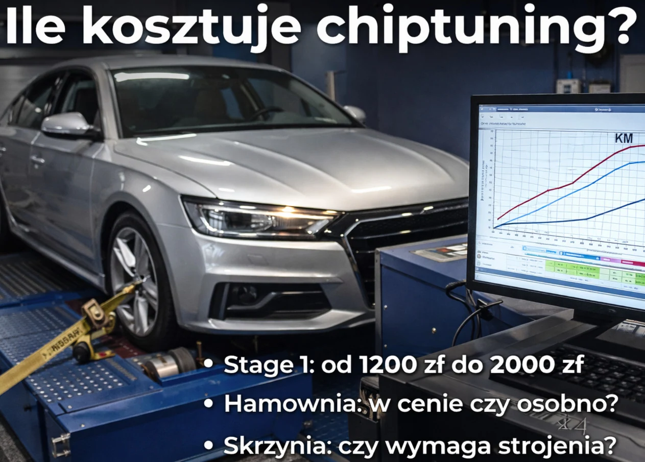 Ile kosztuje chiptuning? Stage 1, hamownia, skrzynia – realne ceny i od czego zależą