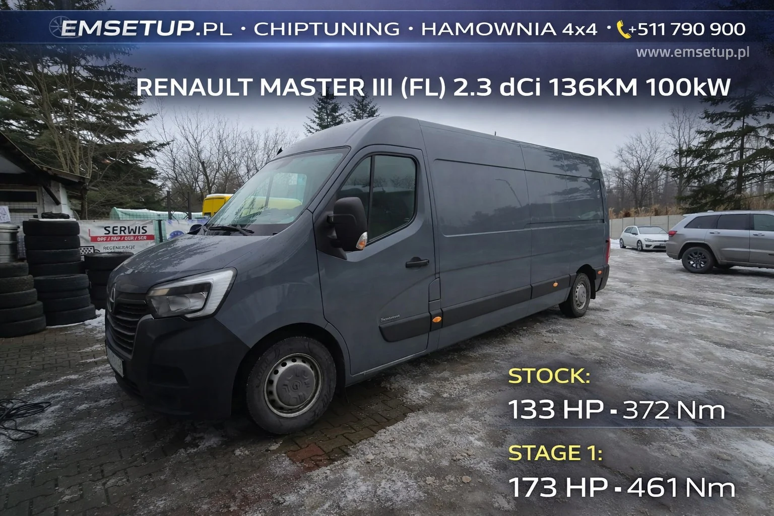 Renault Master III (FL) 2.3 dCi 136KM 100kW z 2021 — realizacja EMsetup