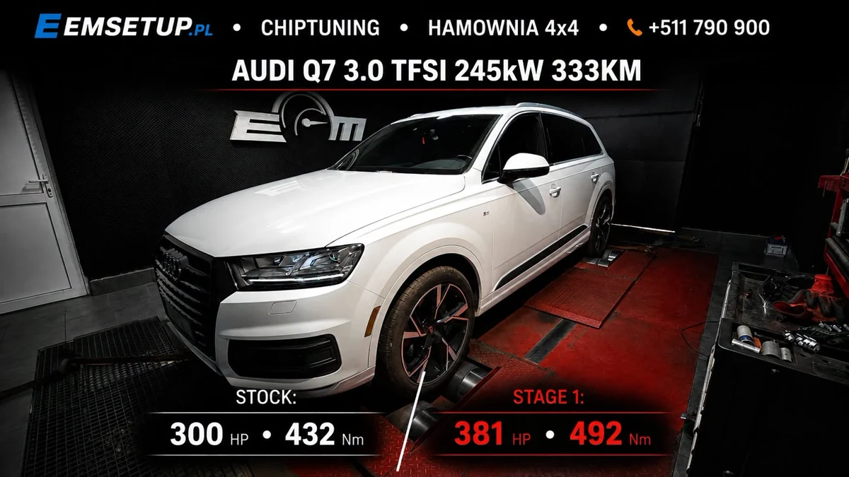 Audi Q7 3.0 TFSI 333KM — realizacja EMsetup