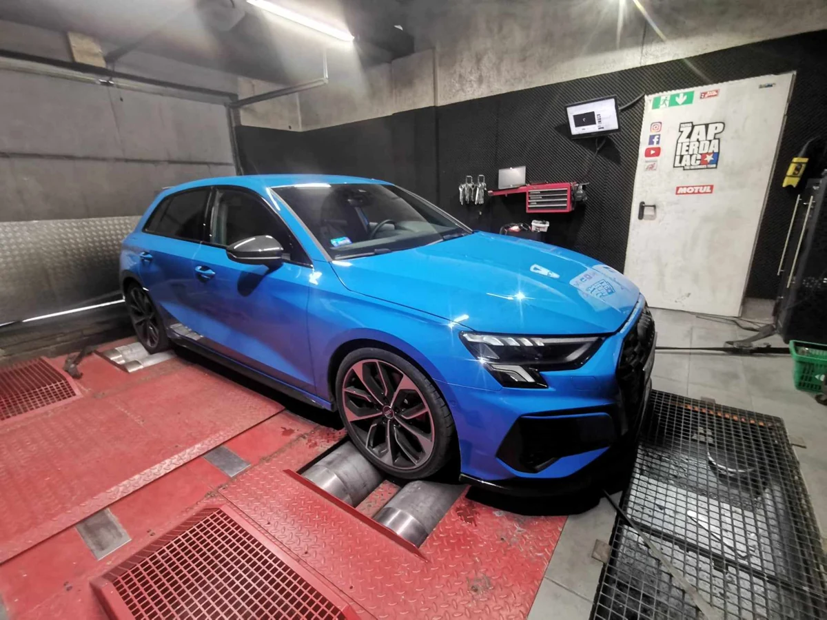 Audi S3 8Y 2.0 TFSI 310KM z 2022 roku — 315,9 → 362,5 HP — realizacja EMsetup