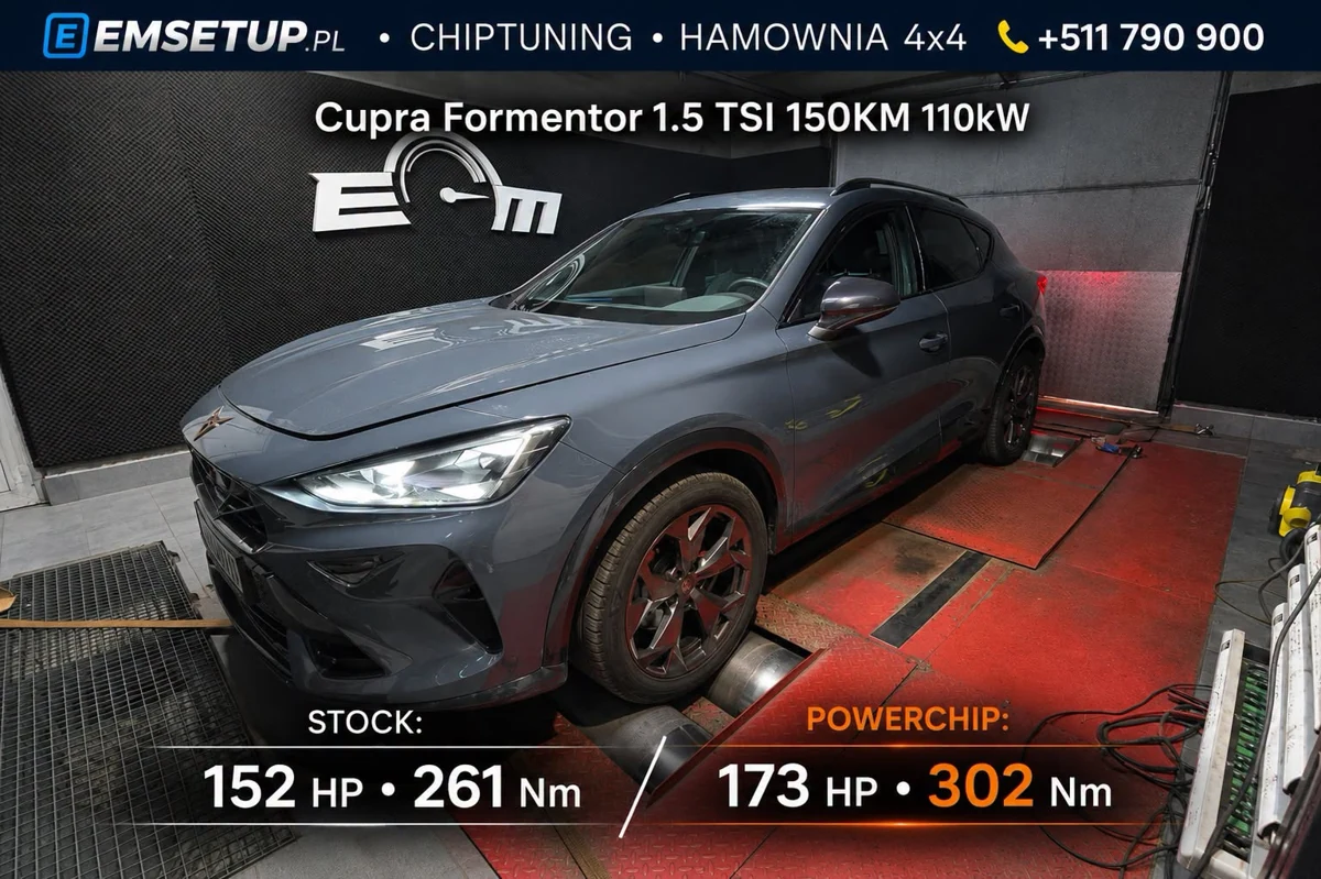 CUPRA Formentor 1.5 TSI 150KM — realizacja EMsetup