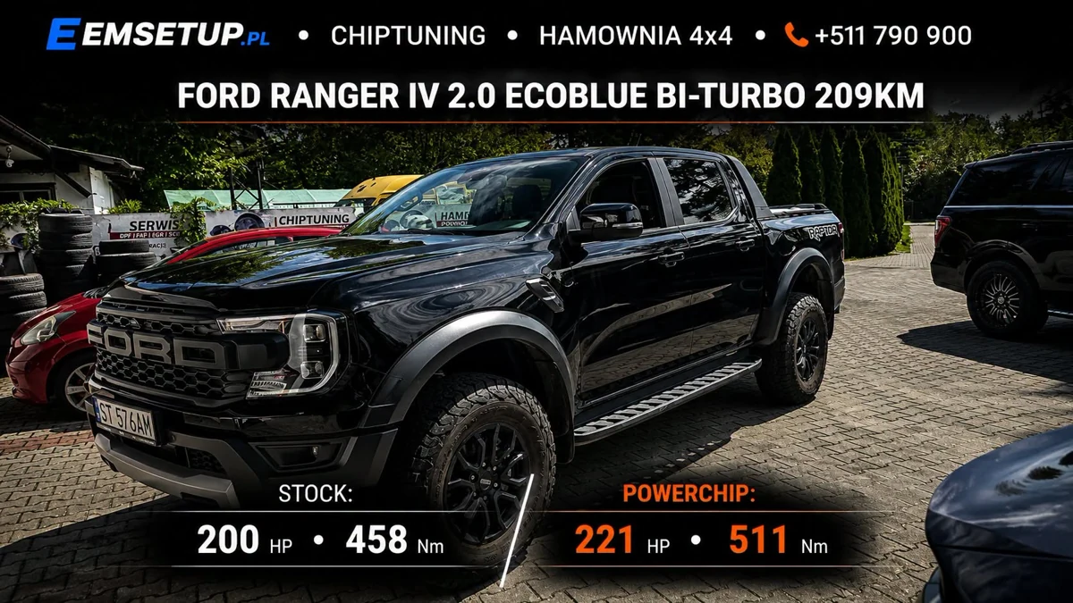 Ford Ranger IV 2.0 EcoBlue Bi-Turbo 209KM — realizacja EMsetup