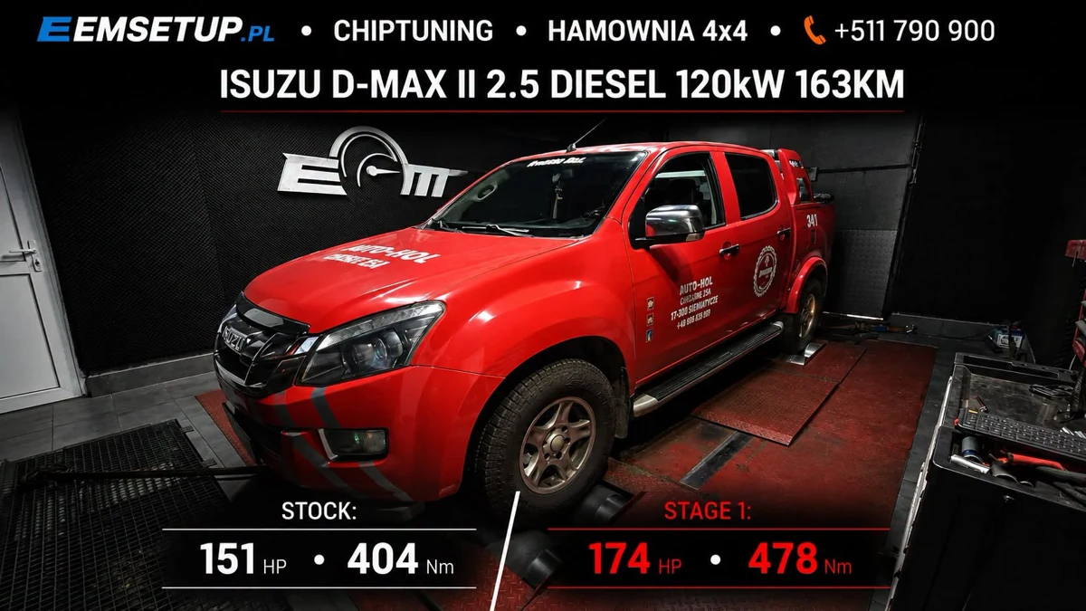 Isuzu D-Max II 2.5 Diesel 163KM — realizacja EMsetup