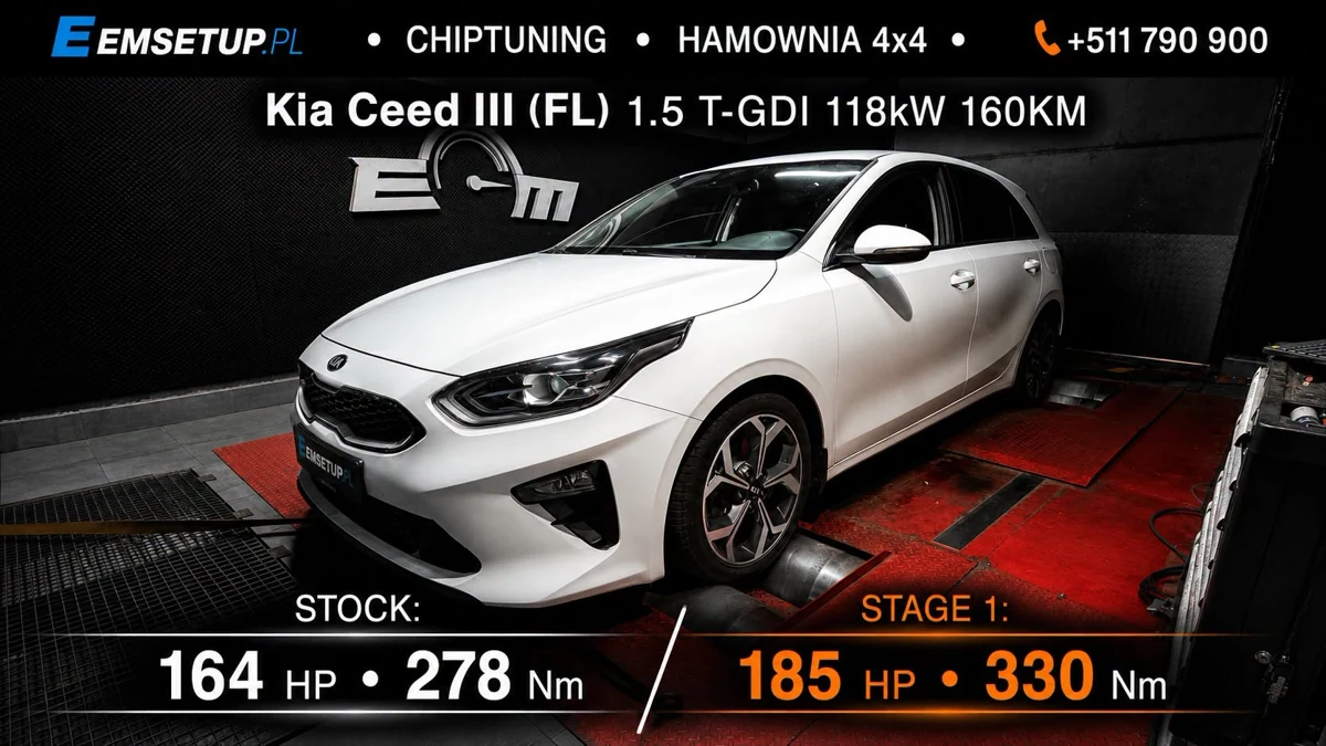 Kia Ceed III (FL) 1.5 T-GDI 160KM — realizacja EMsetup