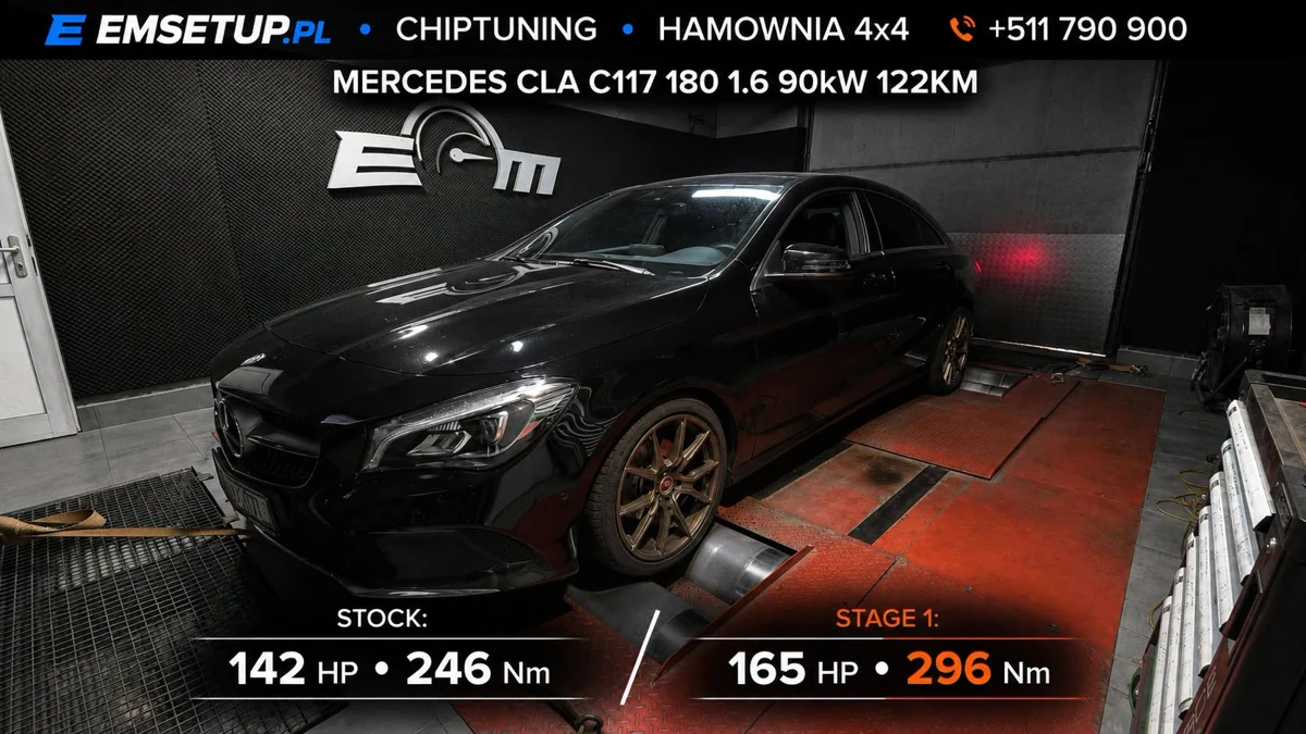 Mercedes-Benz CLA C117 180 1.6 122KM — realizacja EMsetup