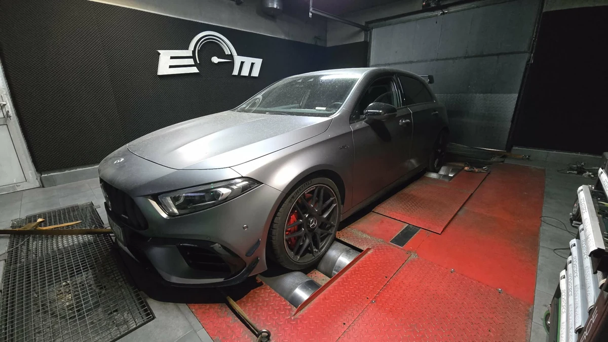 Mercedes-Benz Klasa A W177 AMG A45 S 2.0 421KM z 2022 roku — realizacja EMsetup