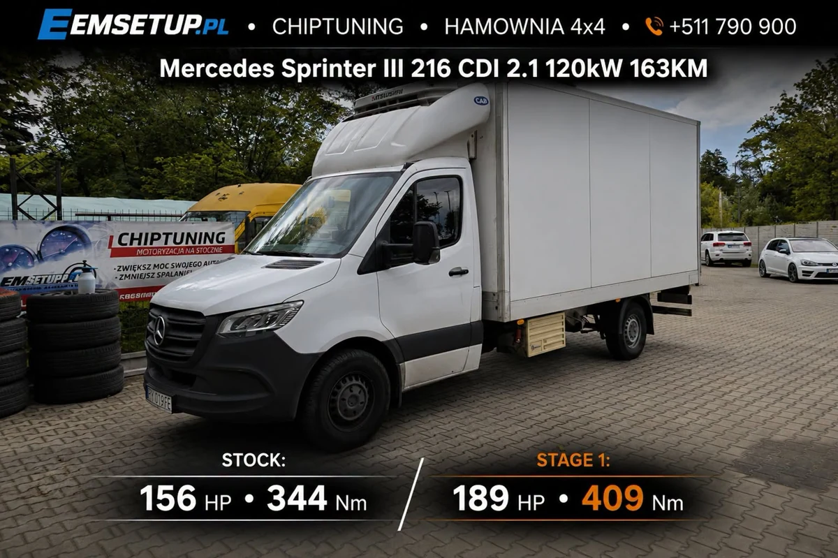 Mercedes-Benz Sprinter III 216 CDI 2.1 163KM — realizacja EMsetup