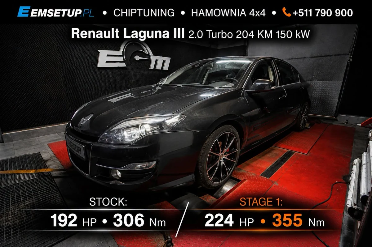 Renault Laguna III 2.0 Turbo 204KM — realizacja EMsetup