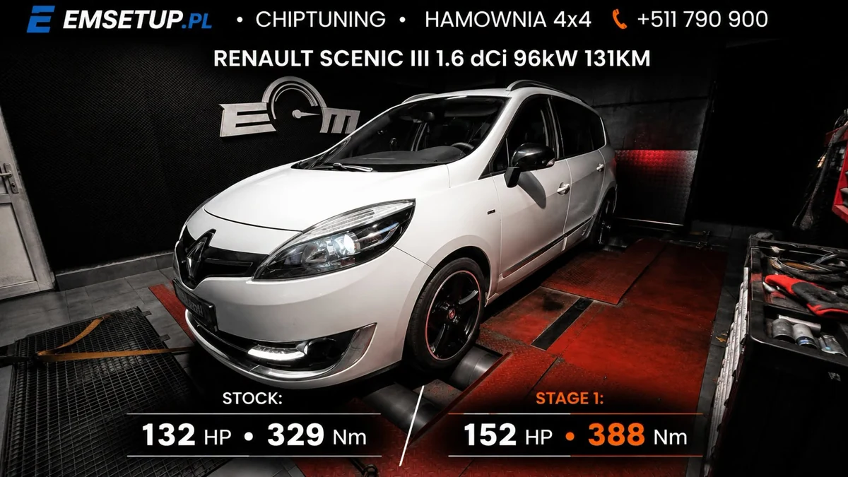 Renault Scenic III 1.6 dCi 131KM — realizacja EMsetup