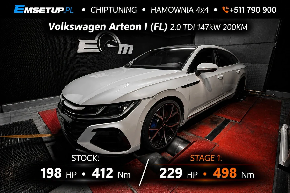 Volkswagen Arteon I (FL) 2.0 TDI 200KM — realizacja EMsetup
