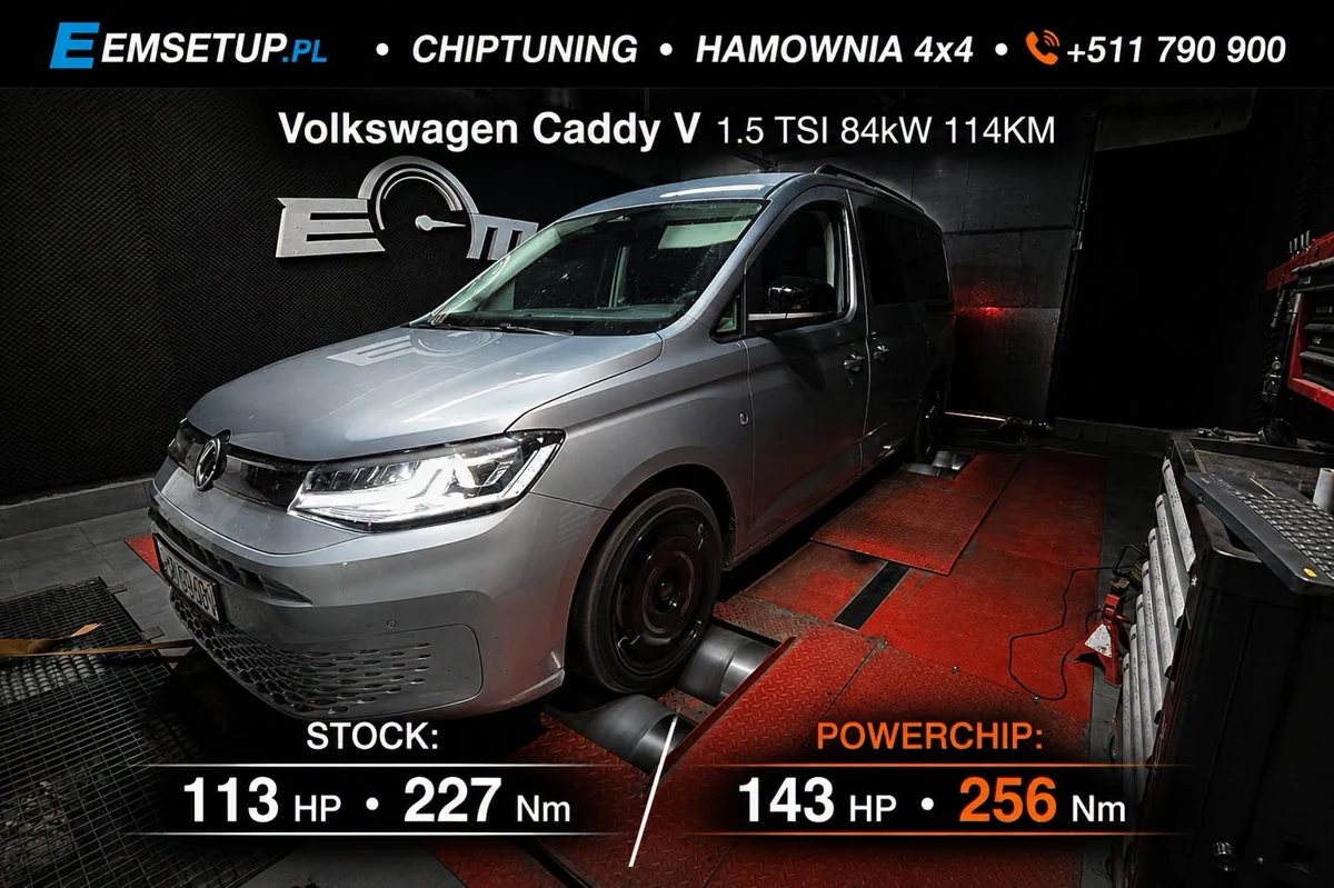Volkswagen Caddy V 1.5 TSI 114KM — realizacja EMsetup