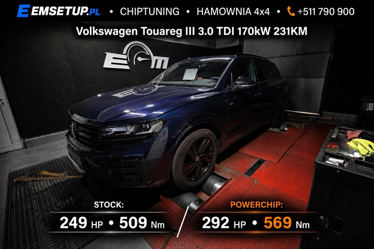 Volkswagen Touareg III 3.0 TDI 231KM — realizacja EMsetup