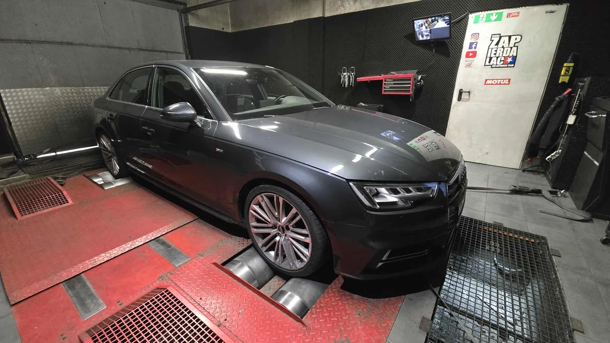 Audi A4 B9 2.0 TFSI 252 KM (2016) — 258 → 301,2 HP — realizacja EMsetup