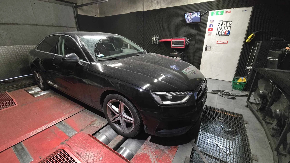 Audi A4 B9 (FL) 35 TFSI 2.0 150 KM (2021) — 164,3 → 236,3 HP — realizacja EMsetup